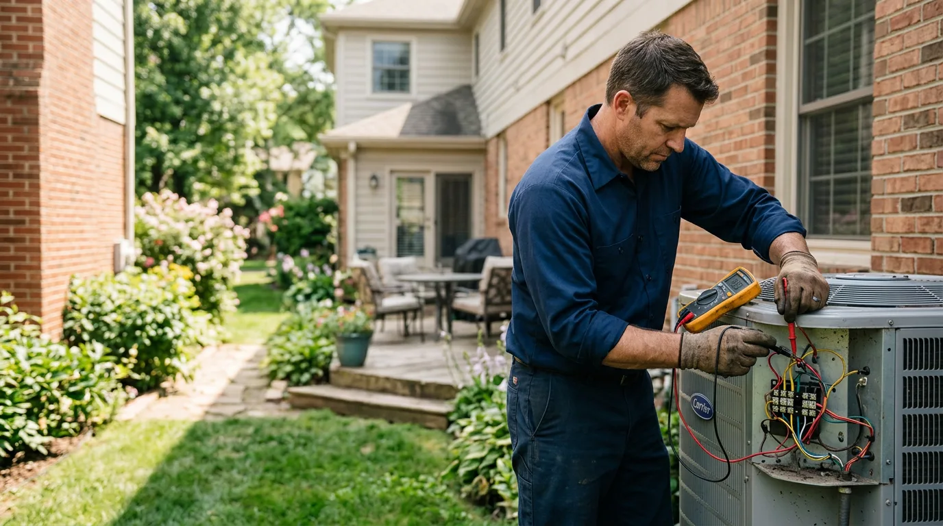 HVAC technician working near Sussex, VA